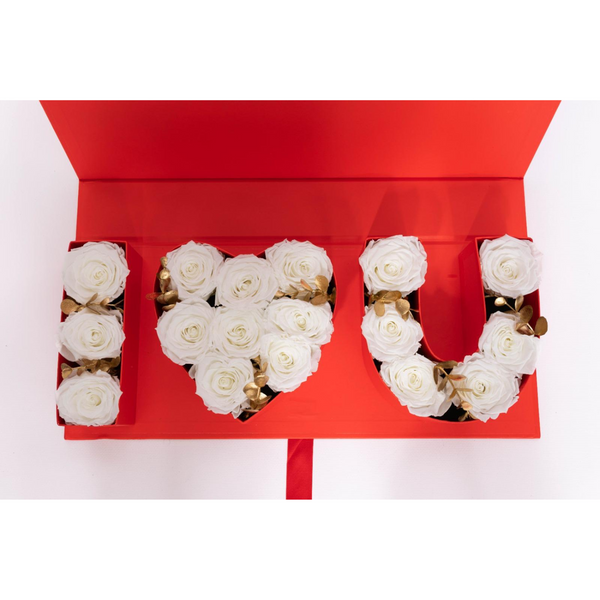 I LOVE YOU red and gold box